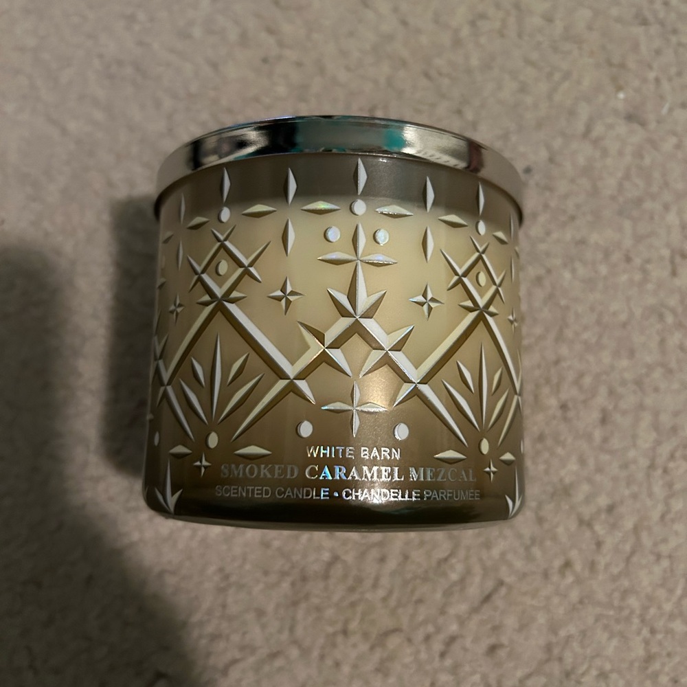 NEW Bath and Body Works Smoked Caramel Mezcal 3-Wick Candle